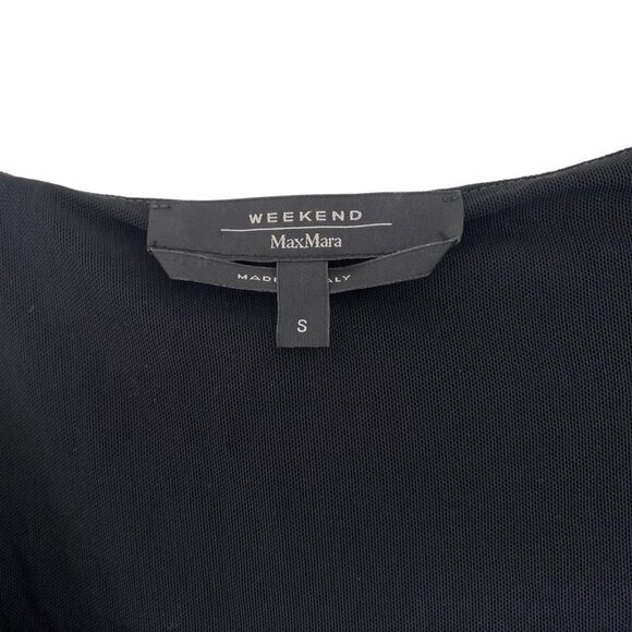 Weekend Max Mara Tie Waist Dress, Jersey Stretch Scoop Neck 3/4 Sleeve - Picture 3 of 5